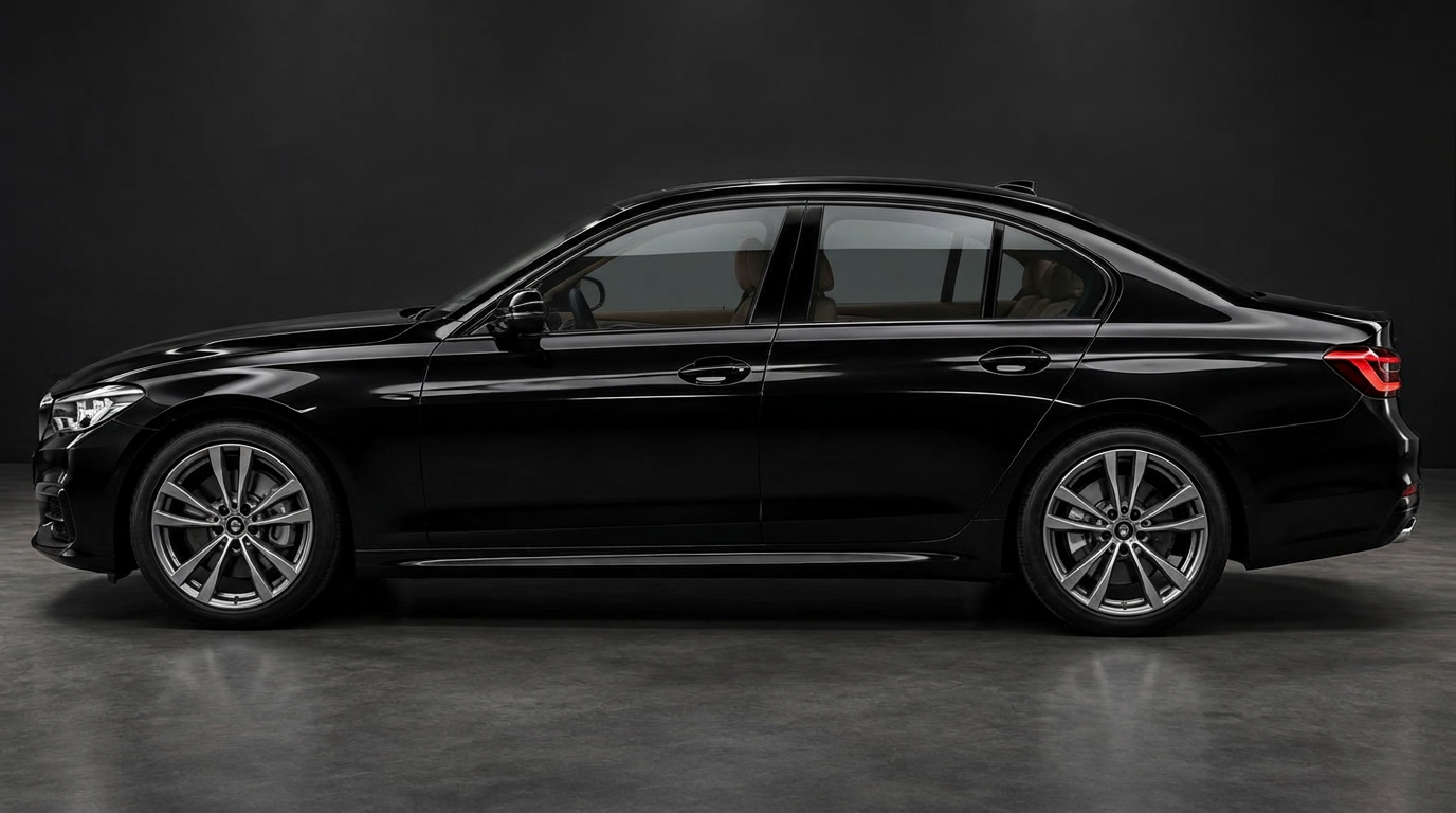 Sedan side windows with 35% tint